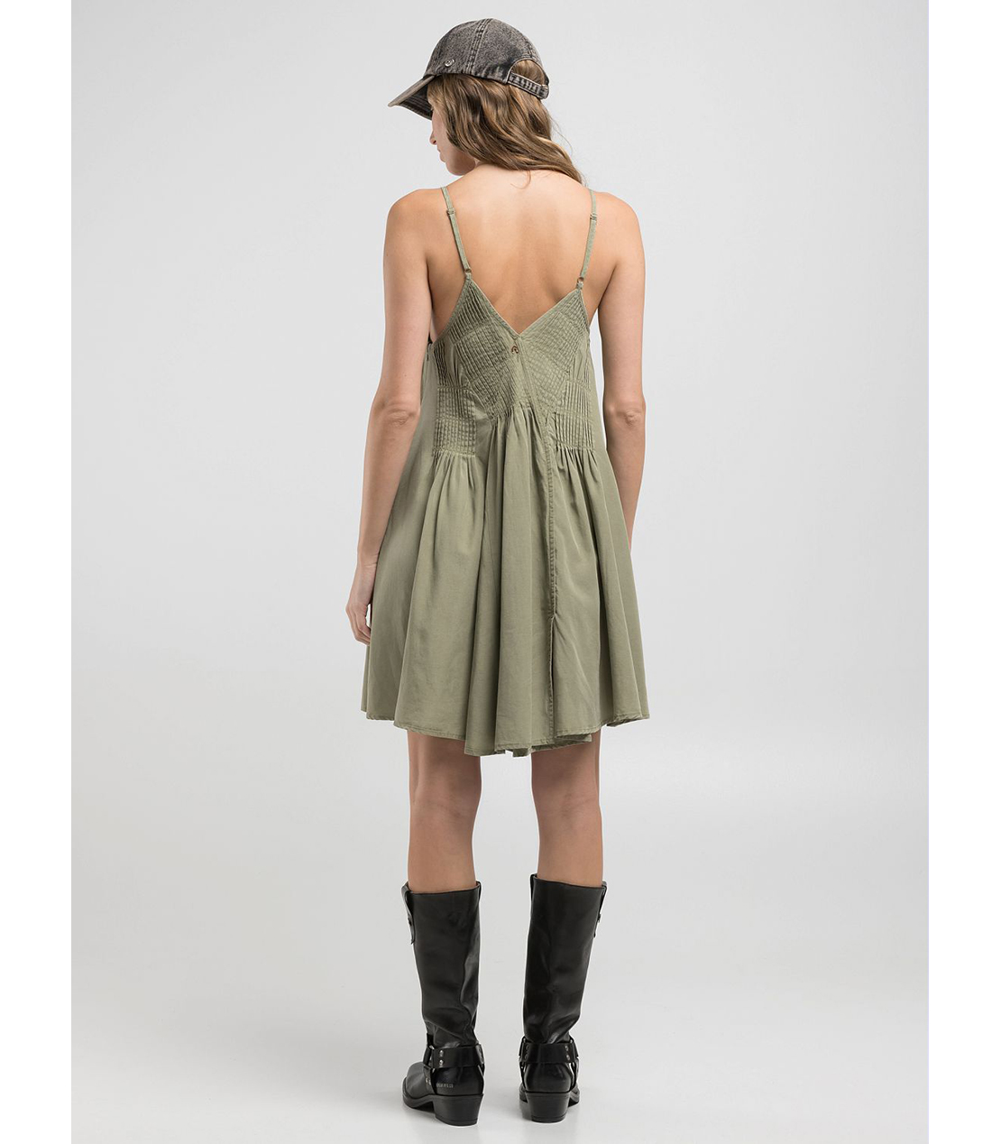 プリーツ付きミニドレス 詳細画像 ライトミリタリー 4